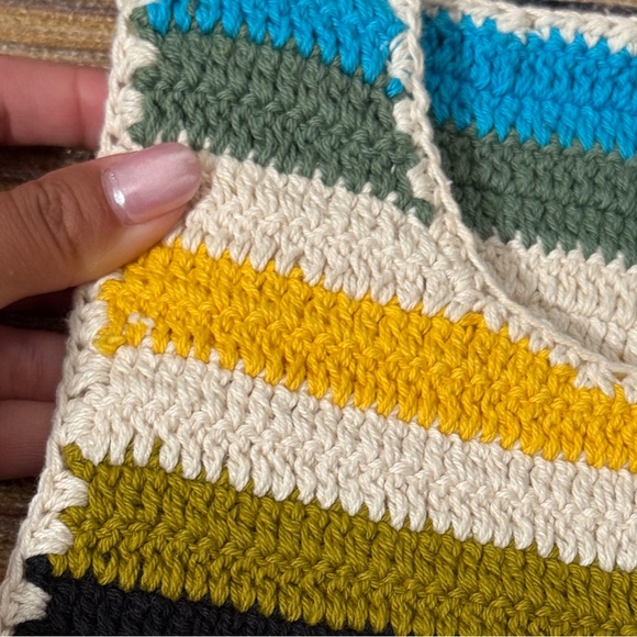 Zara Multicolor Crochet Top NWT - Picture 5 of 6